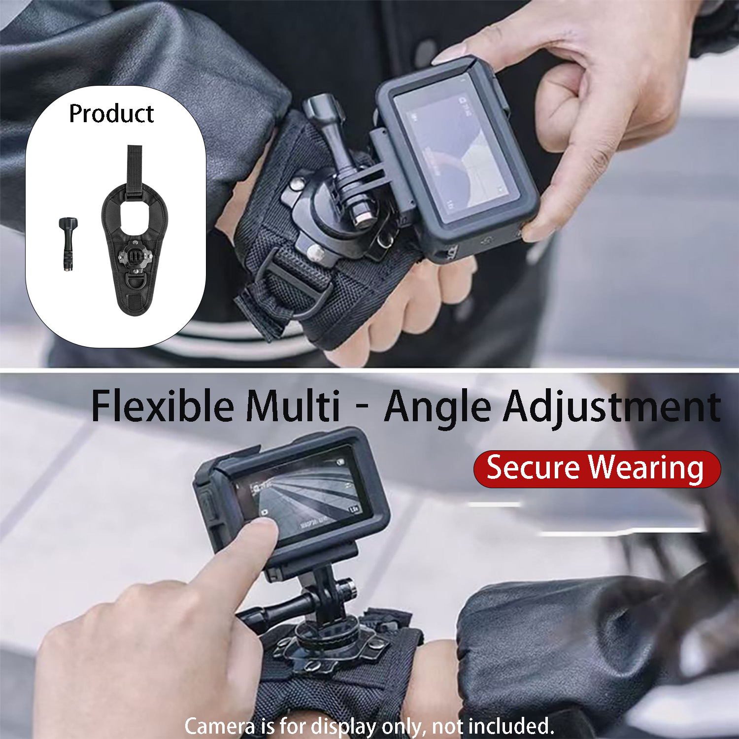 Camera Wrist Strap - Suporte de pulso ajustável para GoPro