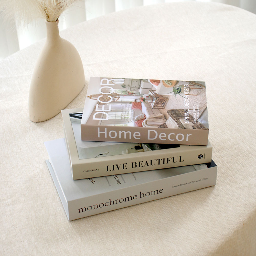 Photography Book - Conjunto de 3 Peças: Livros Decorativos