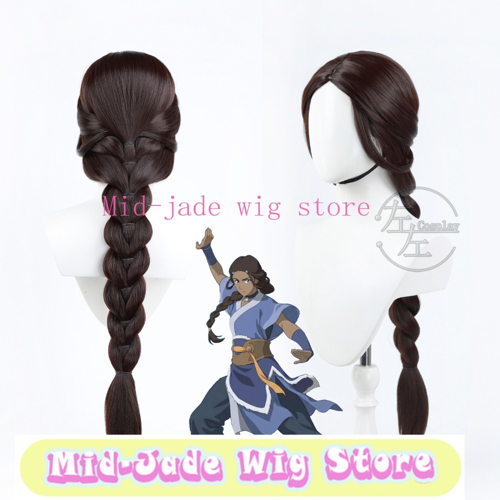 Photography Japanese - Peruca de cosplay Katara com couro