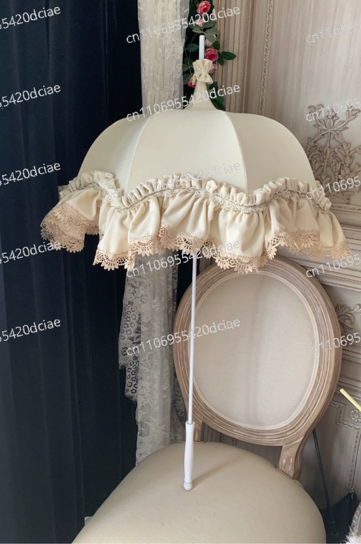 Photography Umbrella - Guarda-chuva Vintage Lolita Artesanal com Imitação